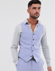 Сиреневый приталенный жилет ASOS DESIGN wedding-Фиолетовый