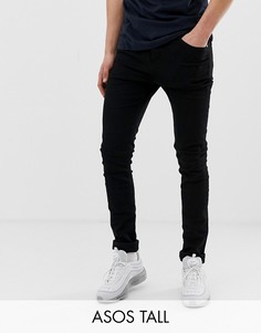 Черные супероблегающие джинсы ASOS DESIGN Tall-Черный