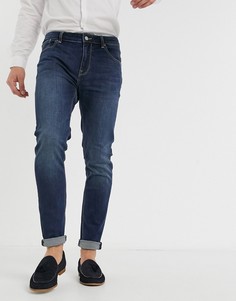 Темные джинсы скинни ASOS DESIGN-Синий