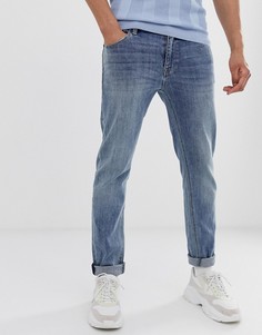 Выбеленные джинсы скинни в винтажном стиле ASOS DESIGN-Синий