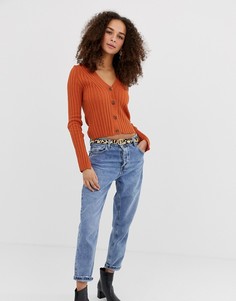 Кардиган с пуговицами ASOS DESIGN-Бежевый