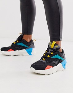 Черные кроссовки с отделкой Reebok Aztrek-Черный