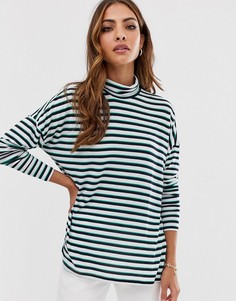 Водолазка в полоску Vero Moda-Белый