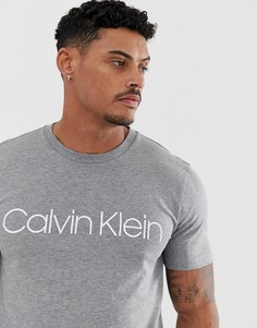 Серая футболка с логотипом Calvin Klein-Серый