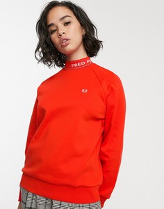 Свитшот с логотипом Fred Perry-Красный