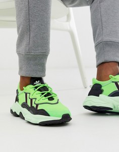 Зеленые кроссовки adidas Originals - ozweego-Зеленый