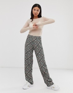 Расклешенные брюки с цветочным принтом Pepe Jeans Amalia-Мульти