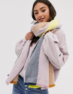 Длинный шарф-oversize в полоску ASOS DESIGN-Мульти