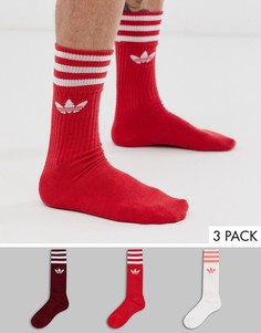 Набор разноцветных носков adidas Originals - 3 пары-Мульти