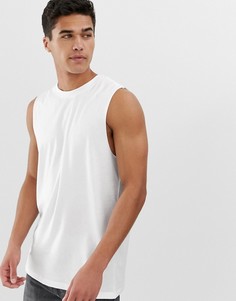 Белая футболка без рукавов New Look-Белый