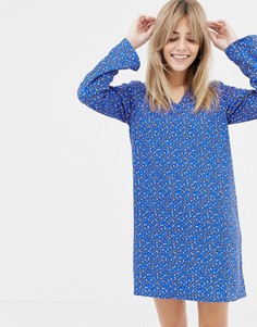 Платье А-силуэта с принтом и V-образным вырезом Vero Moda-Мульти