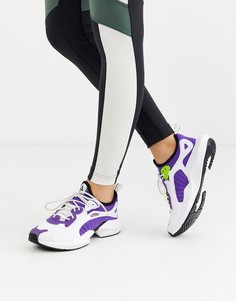 Фиолетово-белые кроссовки Reebok Running sole fury-Белый
