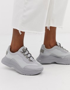 Бледно-серые массивные кроссовки ASOS DESIGN Dare-Серый