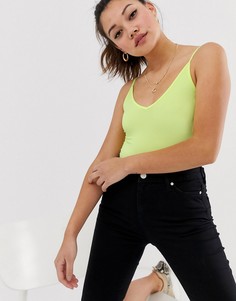 Боди на бретельках Miss Selfridge-Зеленый