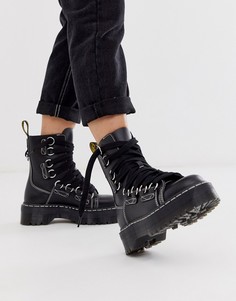 Черные кожаные ботинки на шнуровке Dr Martens Jadon-Черный