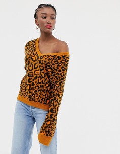 Джемпер с V-образным вырезом ASOS DESIGN-Мульти