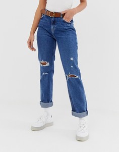 Кожаный ремень с круглой пряжкой Levis-Коричневый Levis®