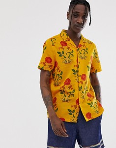 Oversize-рубашка с цветочным принтом ASOS DESIGN-Оранжевый