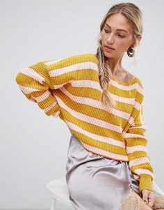 Джемпер Free People Just My Stripe-Желтый