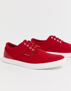 Парусиновые кеды со шнуровкой Jack & Jones-Красный