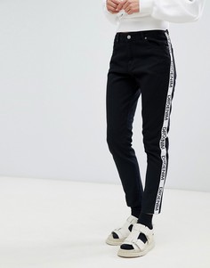 Джинсы с завышенной талией Dr Denim Pepper-Черный