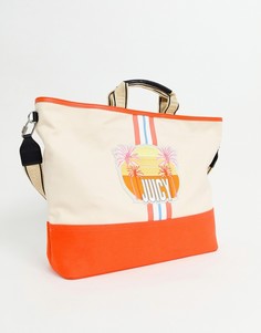 Пляжная парусиновая сумка-тоут Juicy Couture-Мульти