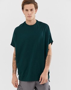 Зеленая oversize-футболка из органического хлопка ASOS DESIGN-Зеленый