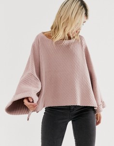 Свободный джемпер Free People-Розовый