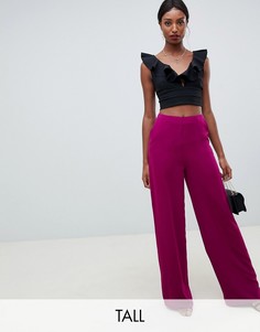 Фиолетовые широкие брюки Missguided Tall-Фиолетовый