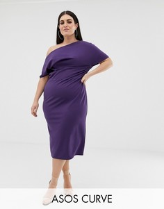 Платье-футляр ASOS DESIGN Curve-Фиолетовый