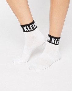 Носки с фирменным логотипом Calvin Klein-Белый