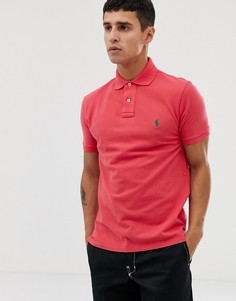 Красное приталенное поло Polo Ralph Lauren-Красный