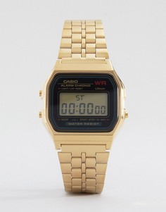 Электронные часы с золотистым ремешком Casio A159WGEA-1EF-Золотой