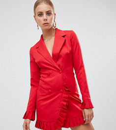 Платье-блейзер с плиссировкой Missguided-Красный