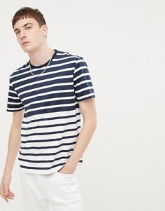 Футболка в бретонскую полоску Ben Sherman-Темно-синий