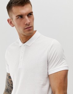 Трикотажное обтягивающее поло Brave Soul-Белый