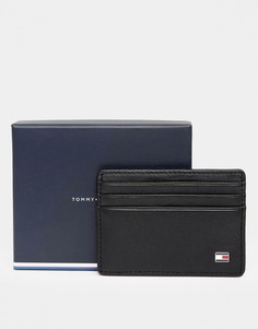 Черная кожаная кредитница Tommy Hilfiger Eton-Черный