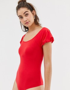 Боди с открытыми плечами Glamorous-Красный