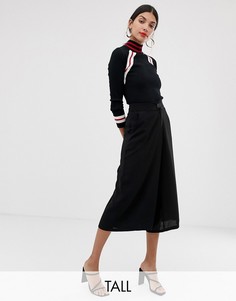 Черные кюлоты с завышенной талией Vero Moda Tall-Черный