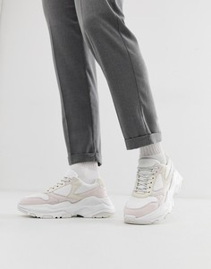 Белые сетчатые кроссовки на массивной подошве ASOS DESIGN-Белый
