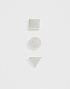 Серьги-гвоздики Icon Brand-Серебряный