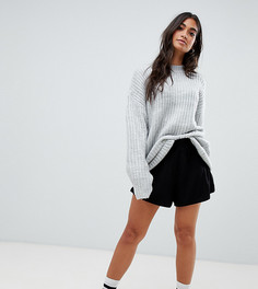 Юбка-шорты ASOS DESIGN Petite-Черный