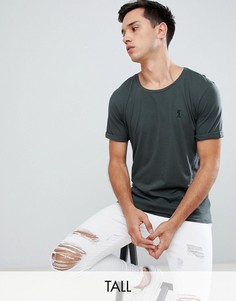 Футболка с отворотами на рукавах Religion Tall-Серый