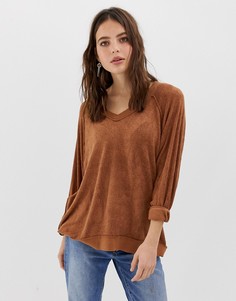 Свободный джемпер Free People Take It Off-Красный