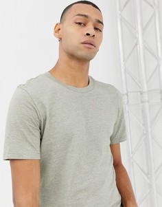 Меланжевая футболка Selected Homme-Зеленый