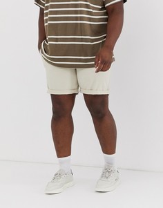 Шорты чиносы с отворотами D-Struct Plus-Светло-бежевый