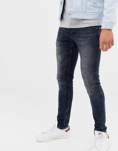 Окрашенные джинсы скинни Chasin Ego-Синий