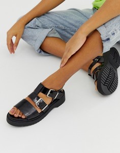 Сандалии на массивной подошве ASOS DESIGN Fate-Черный
