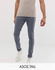 Серые супероблегающие джинсы ASOS DESIGN Tall-Серый
