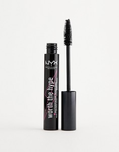 Водостойкая тушь для ресниц NYX Professional Makeup Worth The Hype - Черный